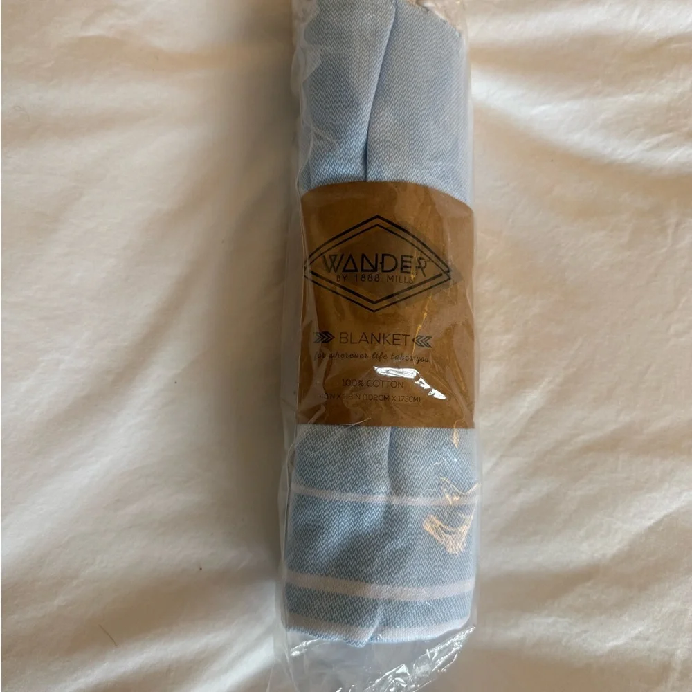 1888 Mills Blue Cotton Towel